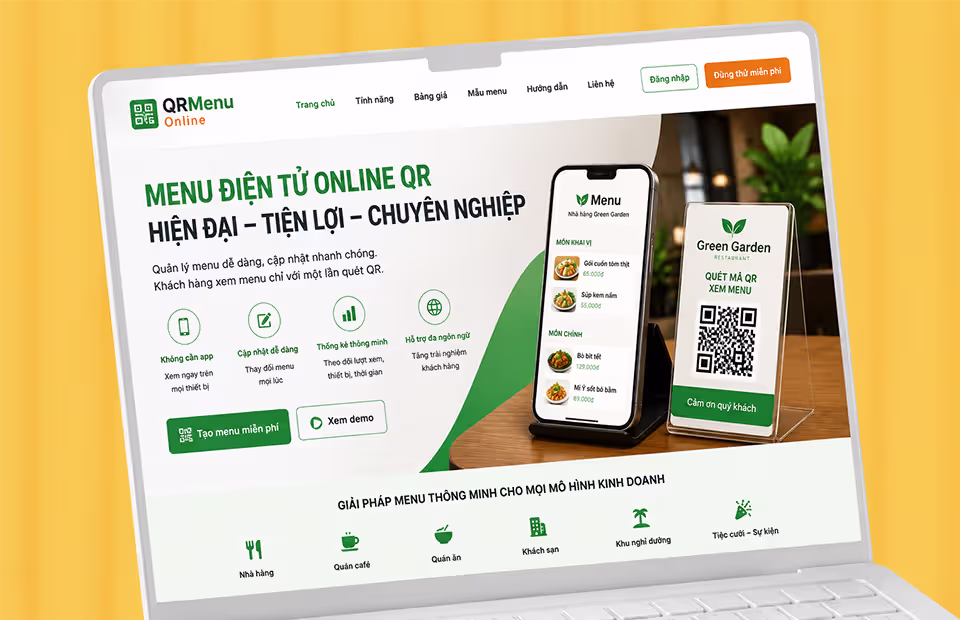Menu Điện Tử QR Online
